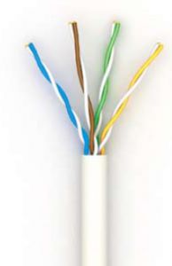 Кабель внутренний  U/UTP кат.5е 350МГц 4пары ПВХ, 305м. 