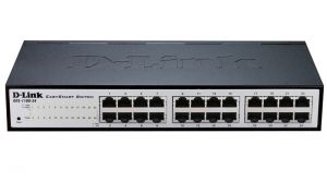 Коммутатор D-Link DES-1100-24 (24xEthernet 10/100 Mbit/s, 4.8 Gbit/s, Auto MDI/MDIX, IEEE 802.1p (Priority tags), IEEE 802.1q (VLAN))